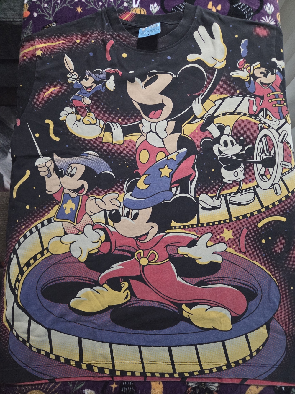 The Shirt Farm Disney CDisney Mickey Mouse Kids Graphic T-Shirt in Black and Red